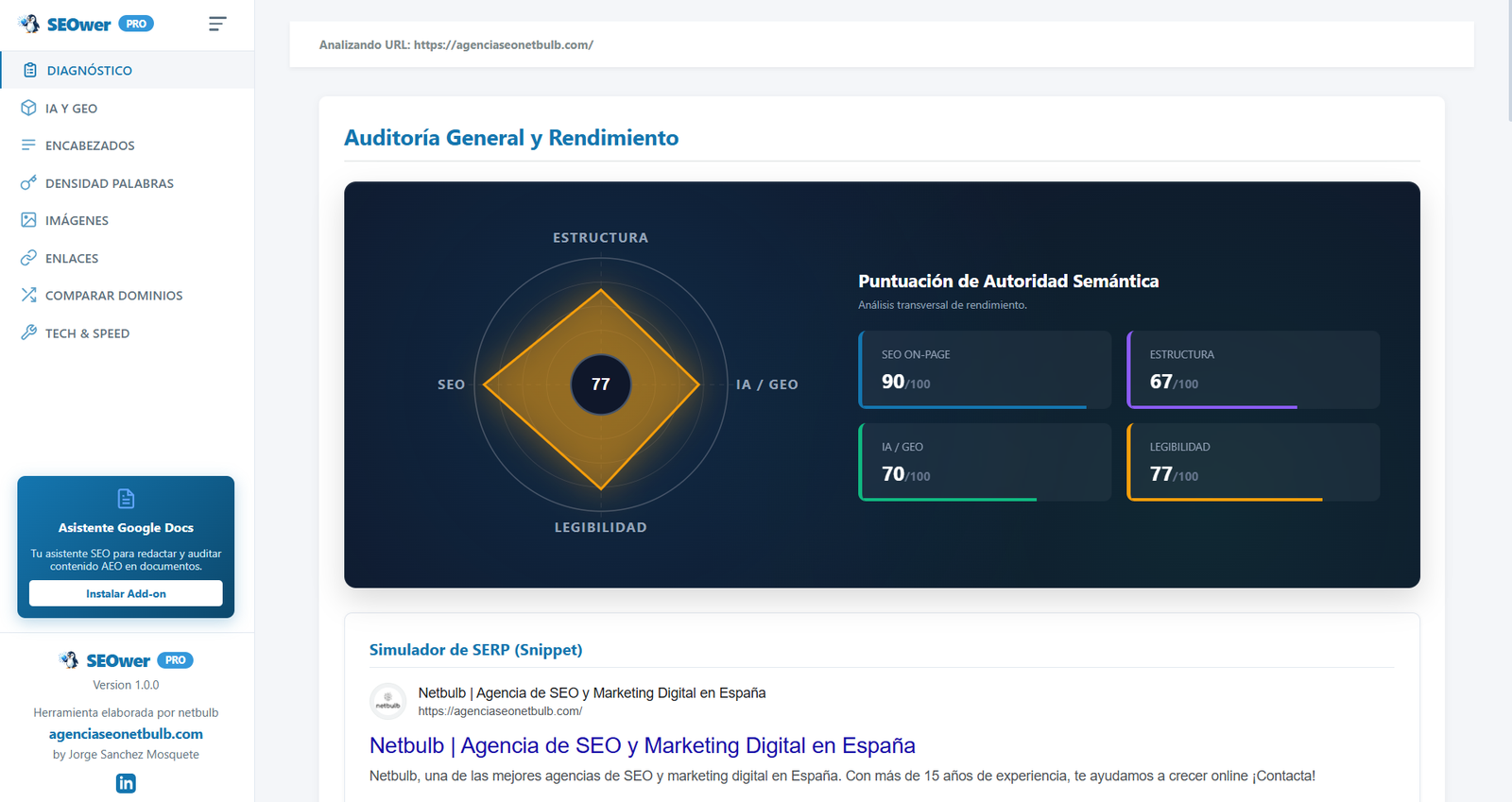 Diagnostic - General Audit and Performance