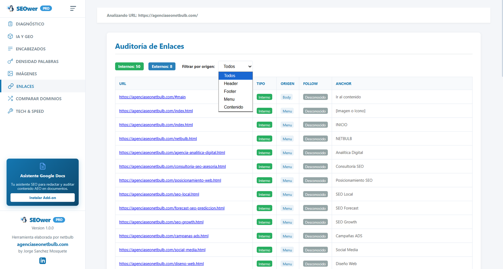 Links - Complete Audit