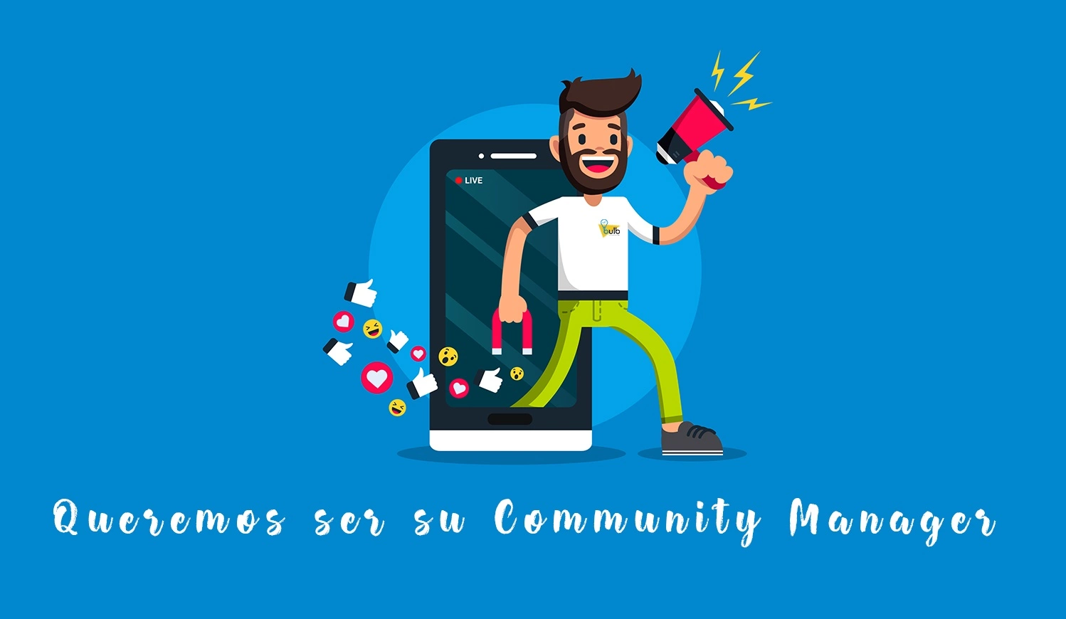 cartel netbulb GESTIÓN DE REDES SOCIALES EN BADAJOZ