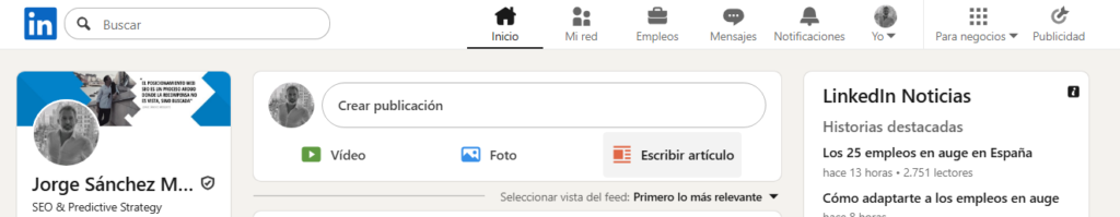 Cómo crear un blog gratis. Las 5 mejores plataformas en 2025 8 escribir artículo en linkedin