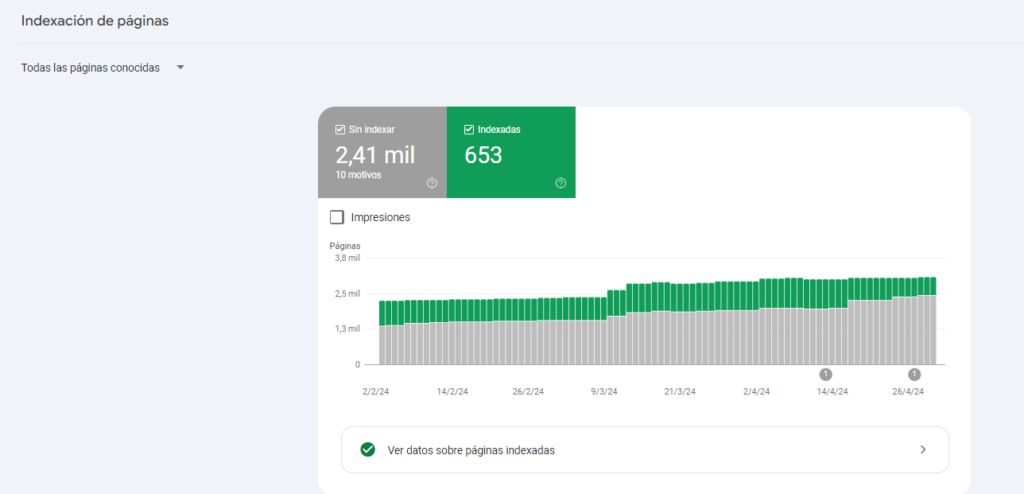 Descubre los pasos esenciales para saber cómo hacer una auditoría SEO 8 indexación de páginas