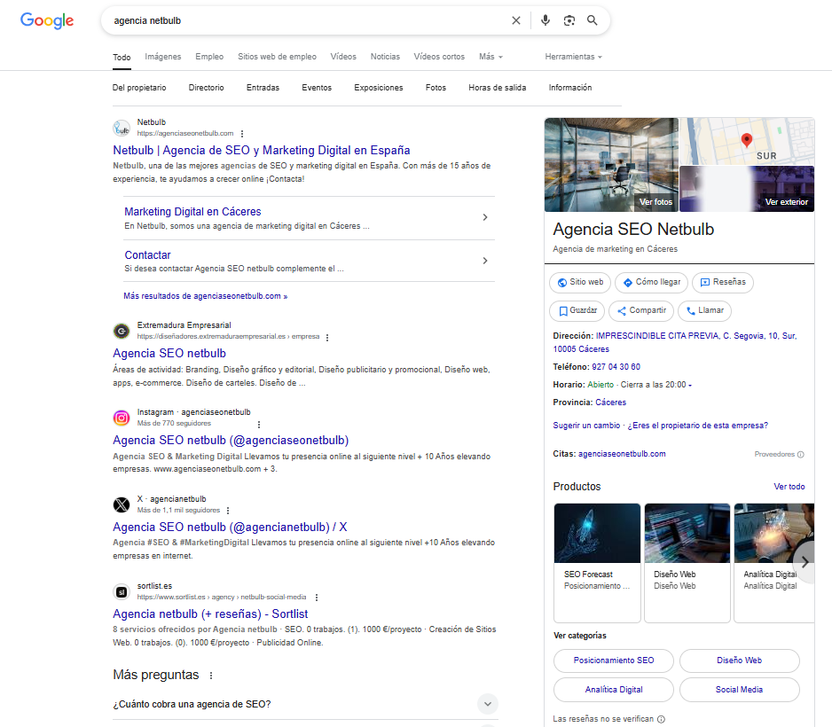 El Panel de Conocimiento de Google: Tu mejor aliado para el branding y el SEO (y por qué tu negocio lo necesita) 4 ficha de google empresa
