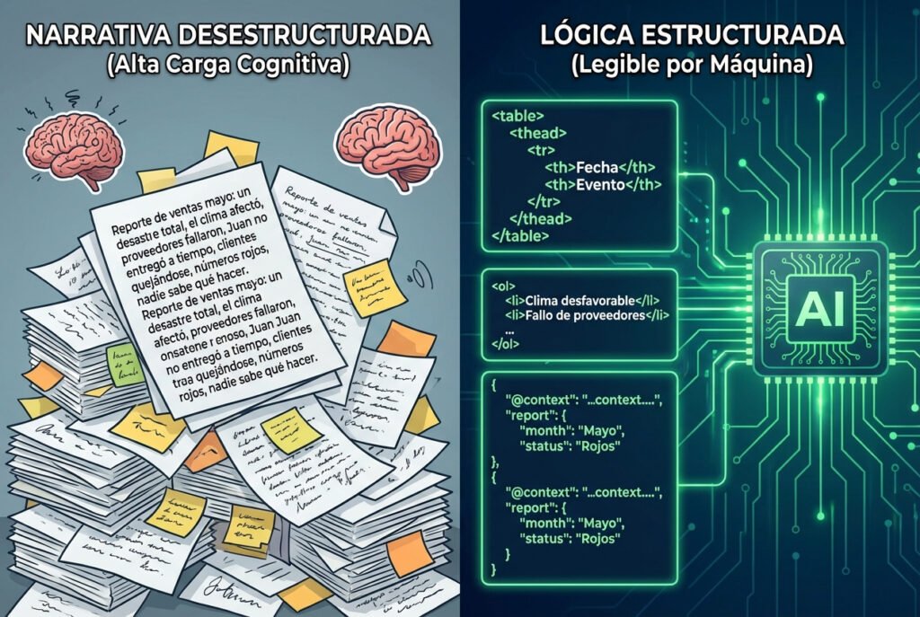 Por qué tener buen contenido ya no es suficiente para la IA 5 Inyección de lógica como nuevo estándar técnico