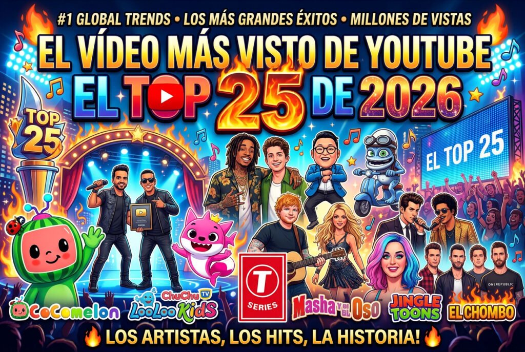 Cuál es el vídeo más visto de YouTube en el Top 10