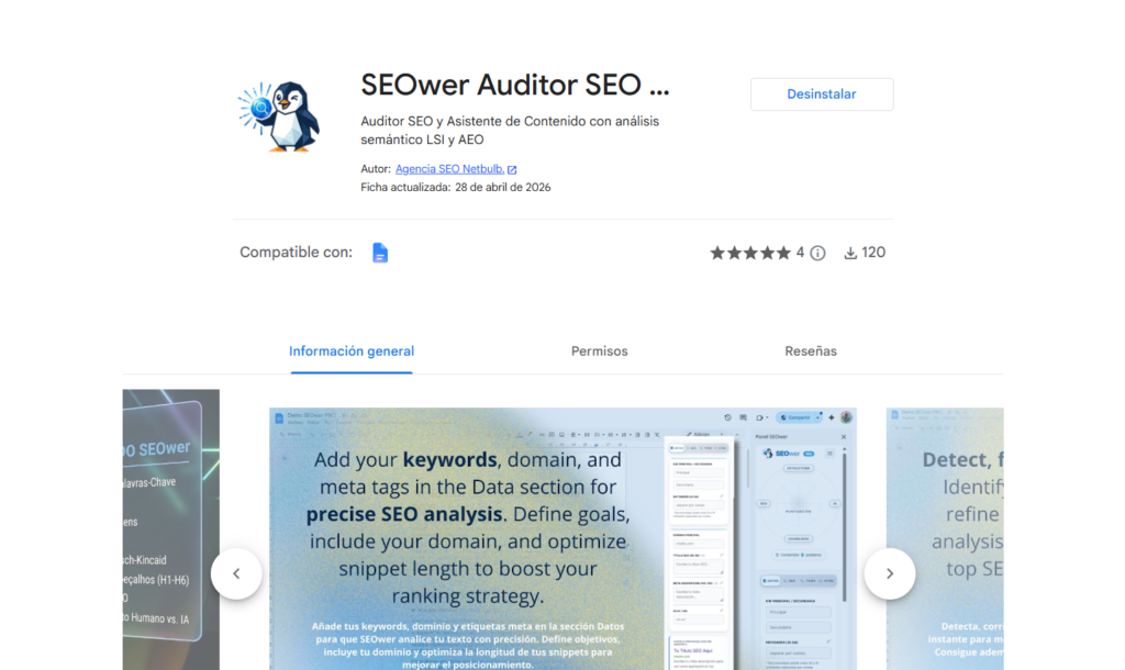 Complemento SEO/GEO en Google realziado por Jorge Sánchez Mosquete