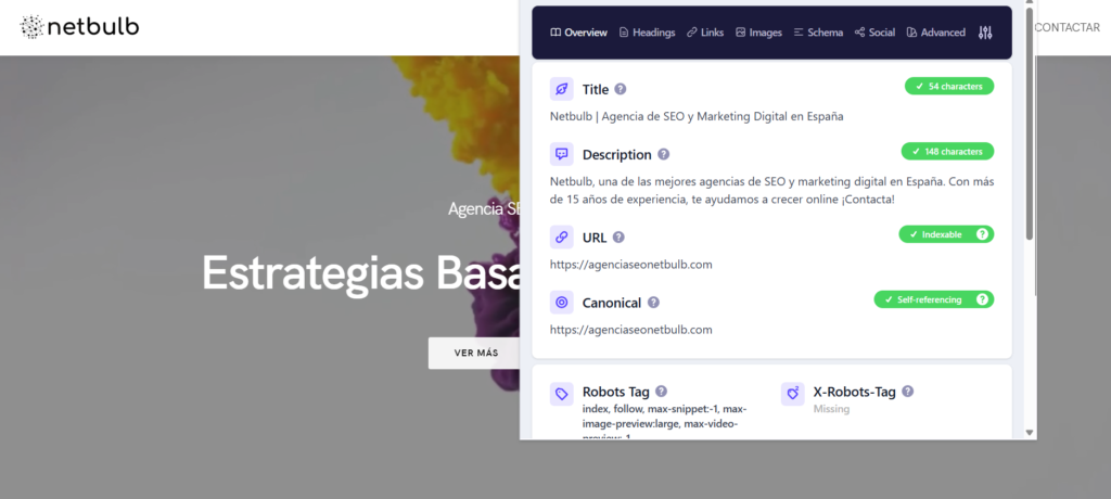 Detailed SEO Extension
