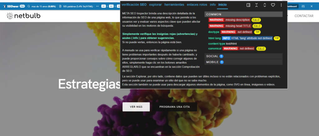 META SEO Inspector