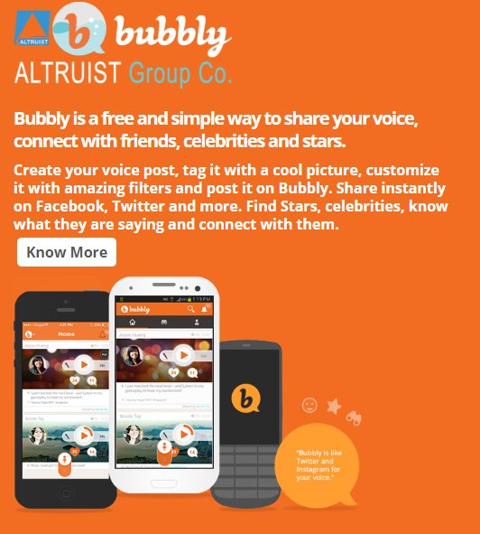 bubbly redes sociales 2022