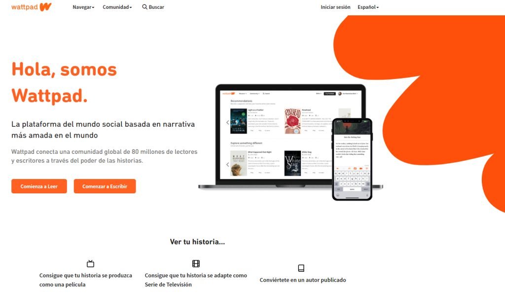 mejores redes sociales wattpad