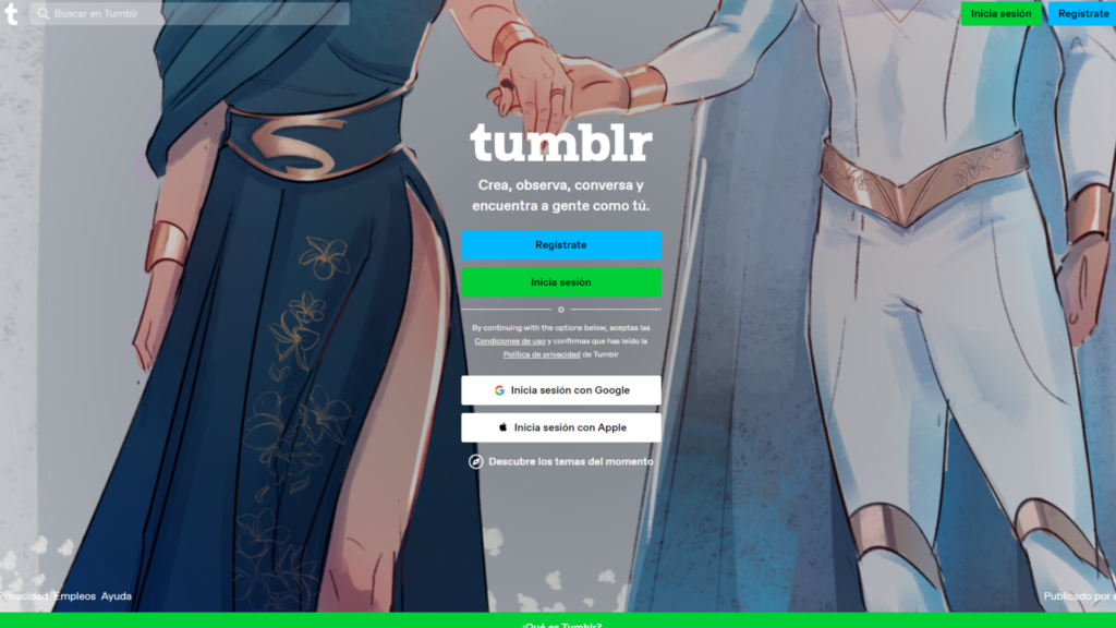 Cómo crear un blog gratis. Las 5 mejores plataformas en 2025 14 portada de tumblr