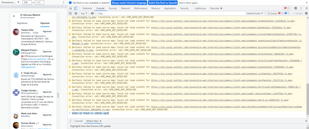 codigo para eliminar seguidores en redes sociales